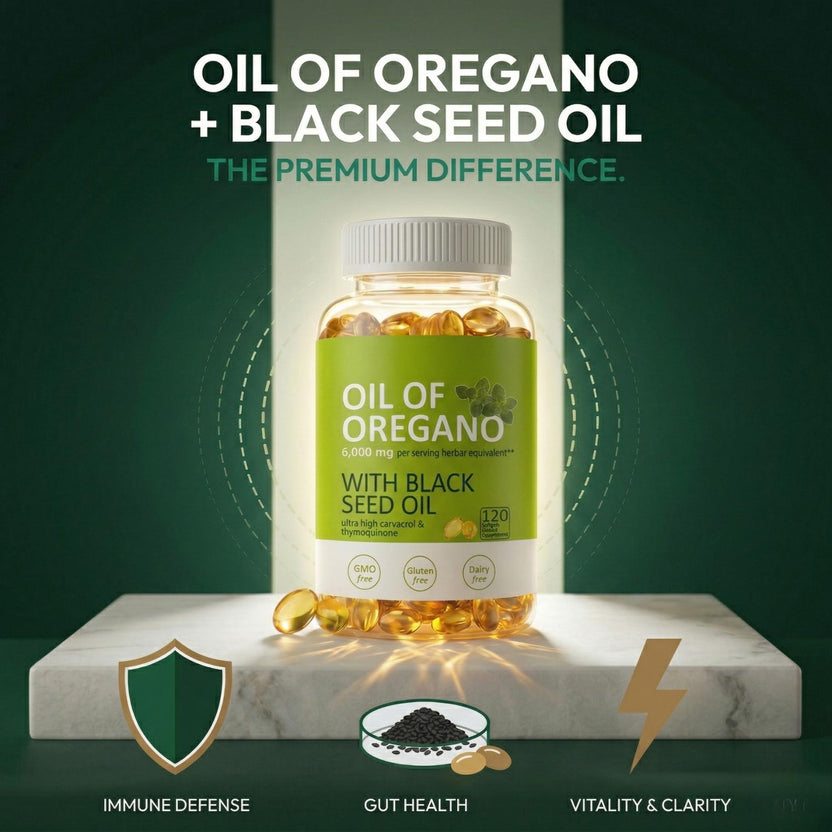 Oregis Wild Oregano + Black Seed Oil Softgels